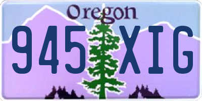 OR license plate 945XIG