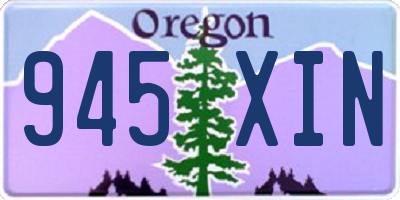 OR license plate 945XIN