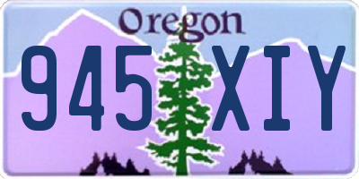 OR license plate 945XIY