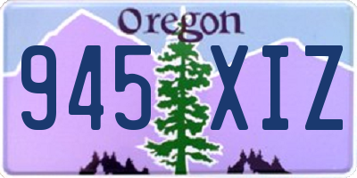 OR license plate 945XIZ