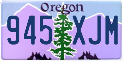 OR license plate 945XJM