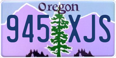 OR license plate 945XJS