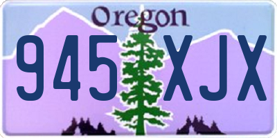 OR license plate 945XJX