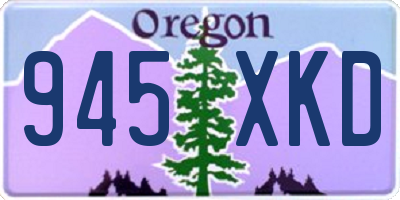 OR license plate 945XKD