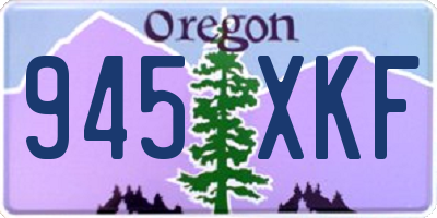 OR license plate 945XKF