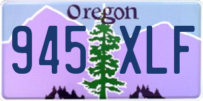 OR license plate 945XLF
