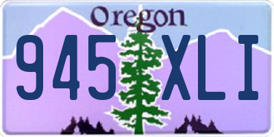 OR license plate 945XLI