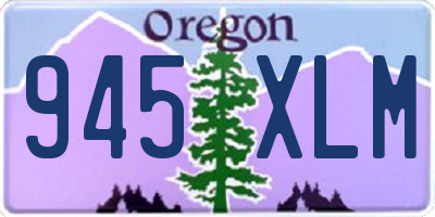 OR license plate 945XLM