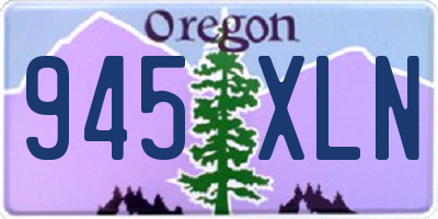 OR license plate 945XLN