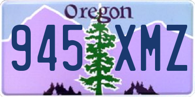 OR license plate 945XMZ