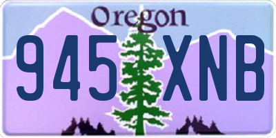 OR license plate 945XNB