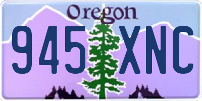 OR license plate 945XNC