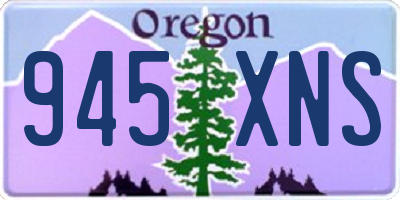 OR license plate 945XNS
