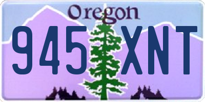 OR license plate 945XNT
