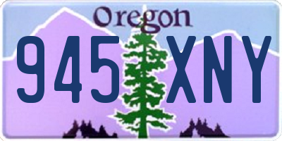 OR license plate 945XNY