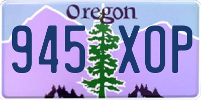 OR license plate 945XOP