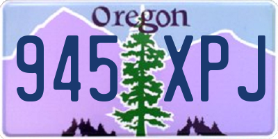 OR license plate 945XPJ