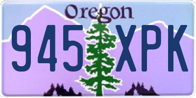 OR license plate 945XPK