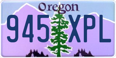 OR license plate 945XPL