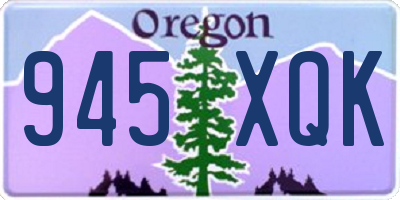 OR license plate 945XQK