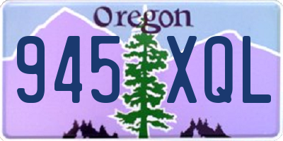 OR license plate 945XQL