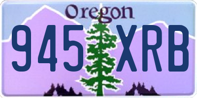 OR license plate 945XRB