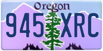 OR license plate 945XRC