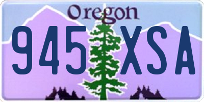OR license plate 945XSA