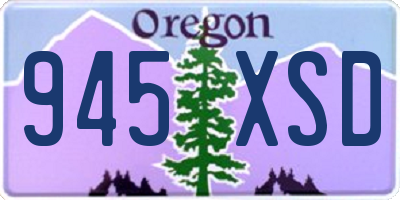 OR license plate 945XSD