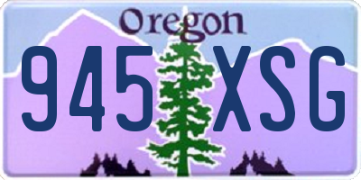 OR license plate 945XSG