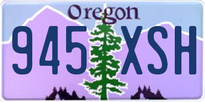 OR license plate 945XSH