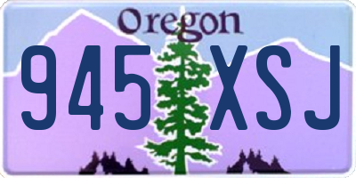 OR license plate 945XSJ