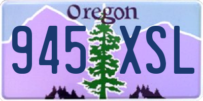 OR license plate 945XSL
