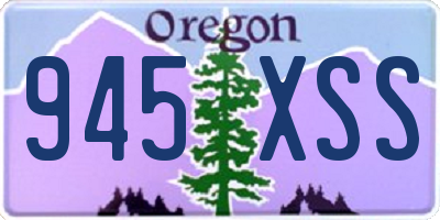OR license plate 945XSS