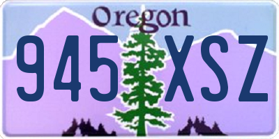 OR license plate 945XSZ