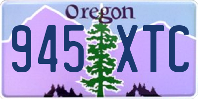 OR license plate 945XTC