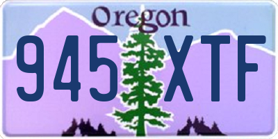 OR license plate 945XTF