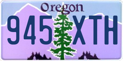 OR license plate 945XTH