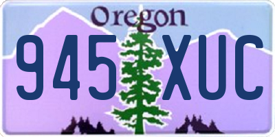 OR license plate 945XUC