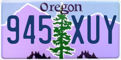 OR license plate 945XUY