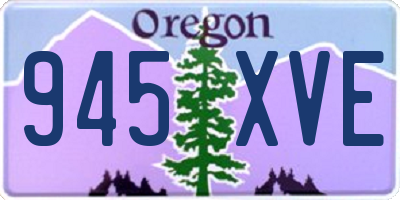 OR license plate 945XVE