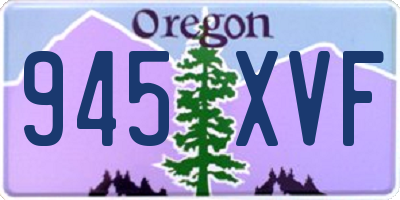 OR license plate 945XVF