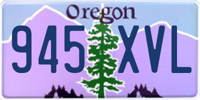 OR license plate 945XVL