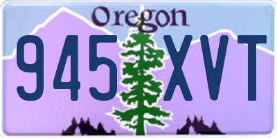 OR license plate 945XVT