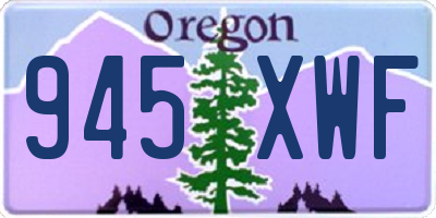 OR license plate 945XWF