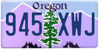 OR license plate 945XWJ