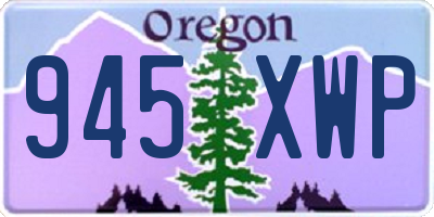 OR license plate 945XWP