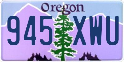 OR license plate 945XWU