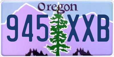 OR license plate 945XXB