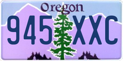 OR license plate 945XXC